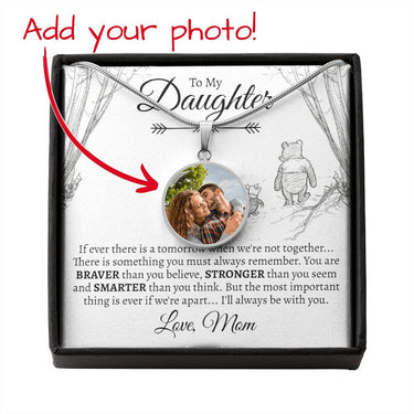 Daughter (Love Mom) Birth Flower Necklace - Love You This Much